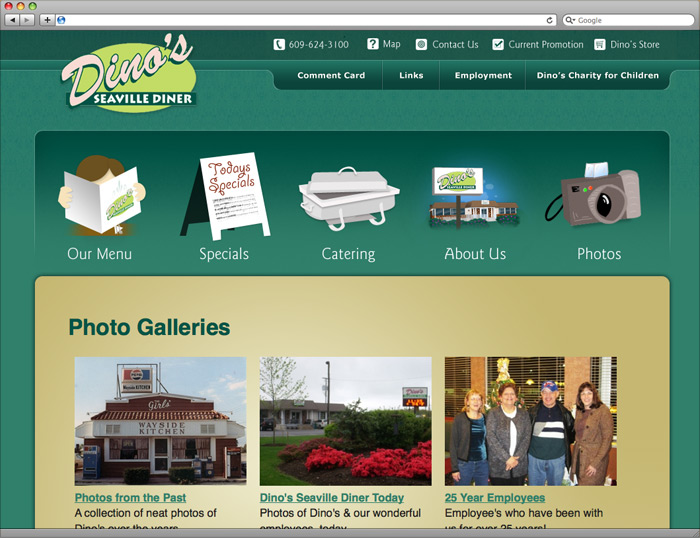 Photo Galleries page of the website.