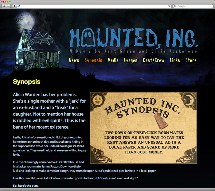Haunted, Inc. Movie Synopsis Page
